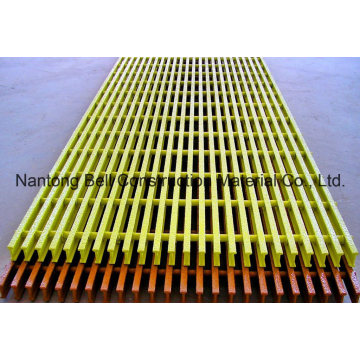 Grilles pultrudées de FRP / GRP, T-5020, 50 * 25.4 * 50.8 * 25.4mm